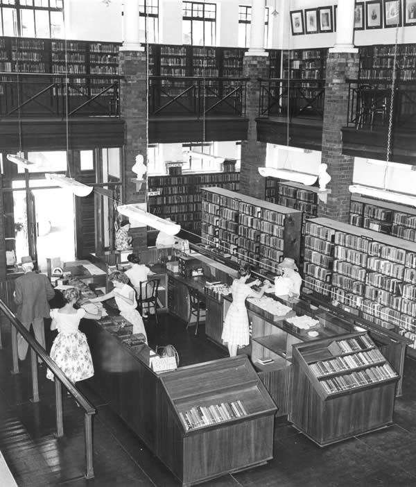 Interior Natal Society Library Longmarket Street 1961