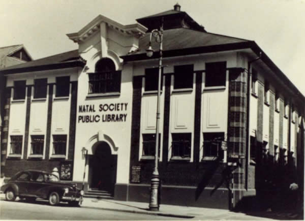 Natal Society main library building in Longmarket Street 1954